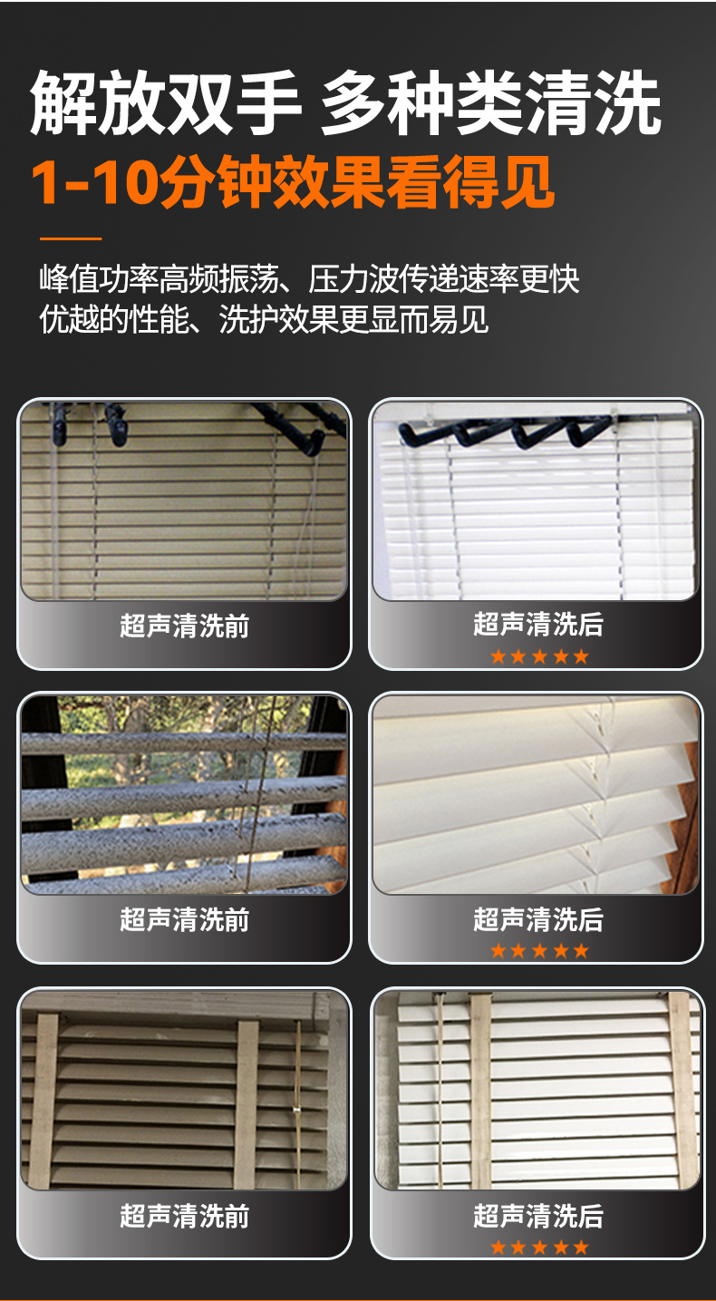 冠博仕GE6026B專業(yè)百葉窗超聲波清洗機(jī) | 264L/3000W | 可清洗多種百葉窗 支持定制